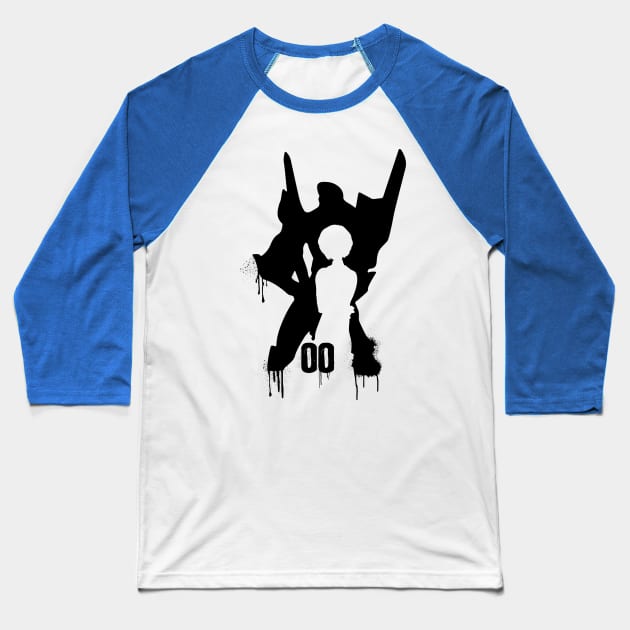 Evangelion Unit 00 Rei Ayanami Baseball T-Shirt by ArtMoore98